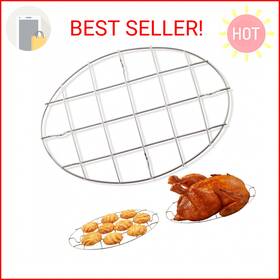 Tambee 732173694112 Cooking Oval 9.8 Inch Cookie Cooling Rack 304 Stainless Steel Rac