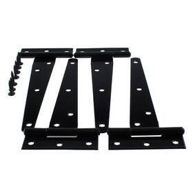 28884-rdhg-4 Taodan 4pcs Rustproof T-strap Heavy Duty Shed Door Hinges Gate Strap B