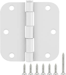 Rh35-5 Tdchinges 313039599521 White Door Hinges 3.5 Inch X Interior For Doors 3 1/2 5/8 Radi