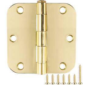 B0cypbq5w6 Tdchinges 12 Pack 3.5 Inch Interior Door Hinges 5/8 Radius Polished Brass Gold 3-1/2