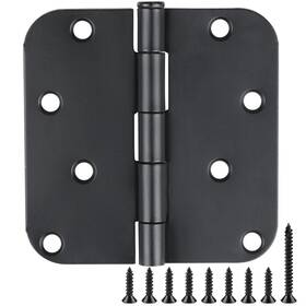 Tdc-22-rh4-5 Tdchinges Tdc-22-rh4-5/8r-bk18 18 Pack Black Door Hinges 4 Inch X4 Rounded Heavy Duty Exterior B