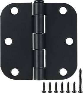Tdc-tc1-3-5 Tdchinges 3 Pack Inch Matte Black Door Hinges Interior Oversized Butt 1983b