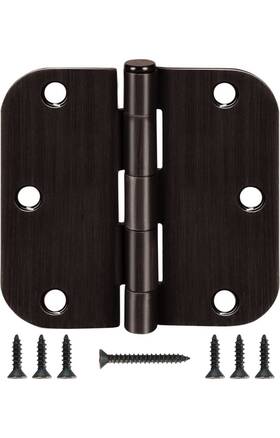 Tdc-tc1-35-5 Tdchinges Tdc-tc1-35-5/8r-orb-03-2 3 Pack 1/2 Inch Door Hinges Oil Rubbed Bronze 3.5 Black Interior Hinge