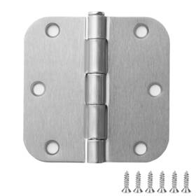 Tdc-tc1-35-5 Tdchinges Tdc-tc1-35-5/8r-sc-100 100 Pack Door Hinges Satin Chrome 3.5 Inch 5/8 Radius 3 1/2 Interior Hinge L