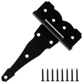 Th007-lacework Tdchinges 6 Pack Heavy Duty Barn Gate Door Hinges 8 Inch Thick 2.5 Mm T- Strap Farm She