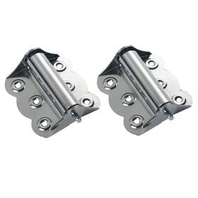 Dh-010 Teensery 2 Pcs Stainless Steel Screen Door Hinges Hardware Spring Loaded Hinge Silver
