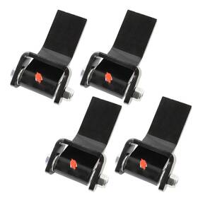 Kingot001268 Telfair 2 Heavy-duty Weld-on Trailer Hinges Set 4-pack Long Leaf Strap For Gates