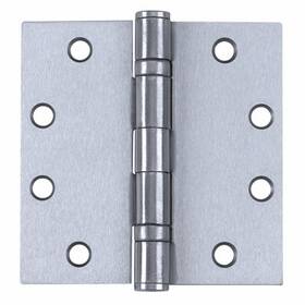 Hg100316 Tell Manufacturing Inc Ball-bearing Hinge With Non-removable Pin Satin Stainless Steel 4.5x4.5- Inch -hg1