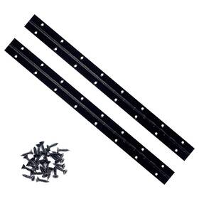 Sdus-14bhinge-2-b-220325 Tellyouwin 2pcs 14 Inch Black Piano Hinges For Cabinet Heavy Duty Continuous And Pi