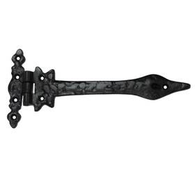 Tg Llc 644216750917 Treasure Gurus Large Black Forged Iron Strap Arm Hinge Vintage Style Gate She