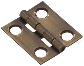 851183 The Hillman Group 008236863000 1-inch X 3/4-inch Solid Brass Narrow Hinge Antique Finish