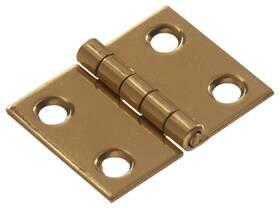 851191 The Hillman Group 008236863086 11/2inch X 11/4inch Solid Brass Broad Hinge Bright Finish