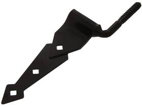852532 The Hillman Group 008236933536 7 Inch Ornamental Screw Hook And Strap Hinge Set - Black Finish 2-pack