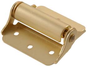 852545 The Hillman Group 008236933666 3 Inch Heavy Duty Spring Hinge - Satin Brass 2-pack