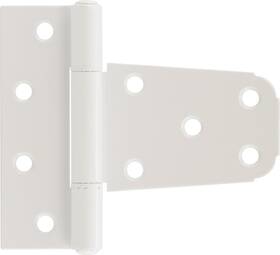 853353 The Hillman Group 038902000958 Vinyl Fence Gate Hinge - Aluminum White Finish 1-pack