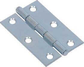 851723 The Hillman Group Hardware Essentials Light Narrow Door Hinges And Fixed Pin Zinc 2-1/2 Inch -2