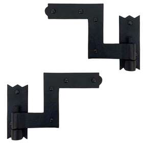 Tkb-159tj-k The Kings Bay Colonial Style Thick Cast Iron Shutter Hinges New One Pair With Screws Included
