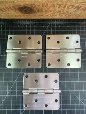 Hg58 Therma Tru Eb Home Depot 4 Inches Satin Nickel Finish 3 Hinges