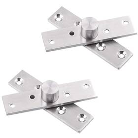 Tiberham 791258413734 360 Degree Door Pivot Hinge 2pcs Stainless Steel Rotation Hidden Centre