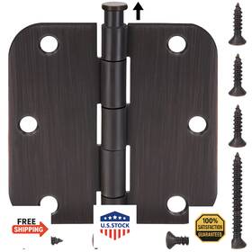 B0d4gdjxqp Ticonn 48-pk 3.5 Inch Door Hinges 5/8 Radius Corner Bifold Doors Hardware Oil