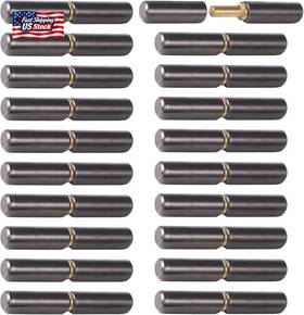 Tideme 313096493459 20 Pack Weld On Barrel Hinges 3 Inch Carbon Steel Weldable Bullet Door