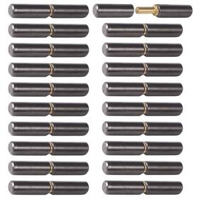 Tideme 768346043425 20 Pack Weld On Barrel Hinges 3 Inch Carbon Steel Weldable Bullet Door