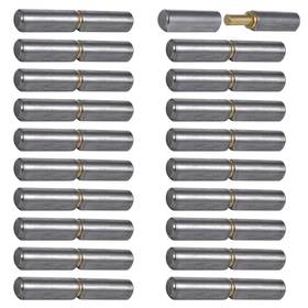 Ca60t Tideme 20 Pack Weld On Barrel Hinges 3 Inch 3-1/8 1/2 Carbon Steel Weldable Bullet