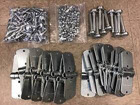 Tiptop Home 450045450530 30 Pack Door Repair Kit - Overhead Truck Hinges 1 Inch Rollers And Hardware Unf