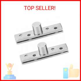 Tissting 321619643237 2pcs 360 Degree Door Hinge Stainless Steel Rotary Pivot 75mm Long Revolvin