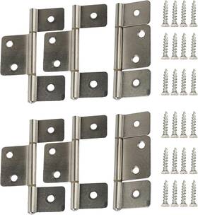 Tnitrib 726084423237 Three Leaf Non Mortised Hinge For Mobile Home And Rv Interior Bifold Butt Cabinet