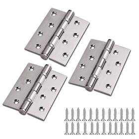 Togu 090683082824 3-pcs Brushed Nickel Door Hinges 4 Inch 3 Made Of 2.5mm #304 Stainless Steel.