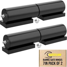 Tools 313035341377 7 Inch Heavy Duty Weld On Hinges For Metal Black Barrel 2-pack 1.38