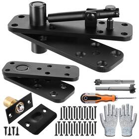 320252 Topdirect Thicker Hidden Door Hinge 570lbs Load-bearing Heavy Duty Pivot Hinges Bl
