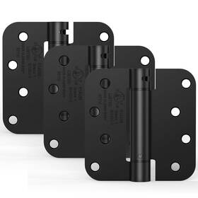Ly-sph40-b3 Treasem 3 Pack Self Closing Door Hinges 4 Inch Spring Loaded Adjustable