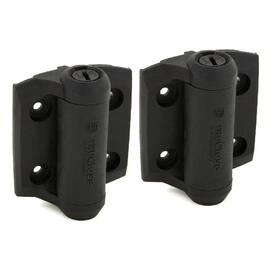 Tru-close 313102618661 D&d 2-7/8 Inch X 3-3/4 Black Self-closing Metal Gate Hinge 2-pack
