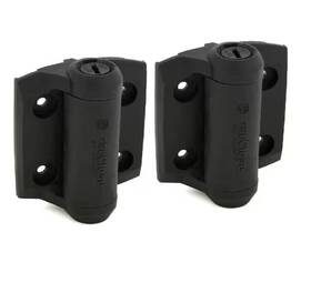 Tru-close 711181060454 D&d 2-7/8 Inch X 3-3/4 Black Self-closing Metal Gate Hinge 2-pack