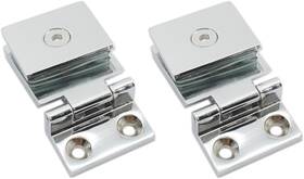 Ttzeze 744759435217 2 Pack Glass Door Hinge 90 Degree Shower Hinges Heavy Duty Do