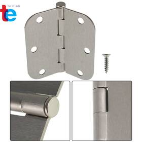 Tr35652 Turitrade 3-1/2 Inch Satin Nickel Door Hinges 3.5 3.5in 2.2mm 5/8 Radius Corners 30 Pack