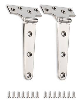 Turnirace 783821404577 316 Stainless Steel 6 In X 3 T Hinges Marine Grade Heavy Duty With