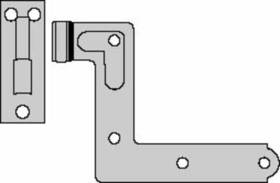 Hinge-2pk2 U Ultra Hardware 96527 2-1/8 Galvanized Offset Blind