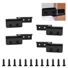 Uf-ha1388-g-us Ufurmate Glass Door Hinge 4pcs Side Mounted Frameless Pivot Hinges Clamp A