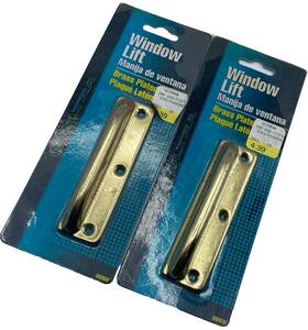 60900 Ultra Hardware Lot Of 4 Window Lift Brass Plated Door Gate Crdb