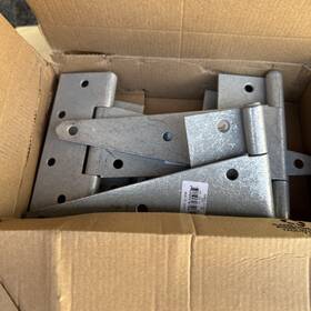Ultra Hardware 749694610613 Heavy Duty T-hinge 8 Inch Galvanized Steel Bulk Lot Of 20