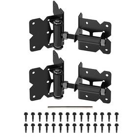 Usumairu 774602276131 Self Closing Gate Hinges-heavy Duty Hinges For Wooden Vinyl Pvc Fence 90