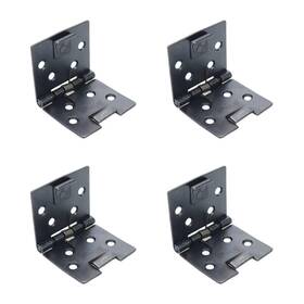 Utalinddyx0981 Utalind 4 Pcs Black Square 90 Degree Self Opening Spring Hinge 2 Inch Length Metal Sp