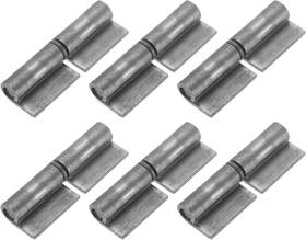 Uxcell 445011831848 Weldable Lift Off Hinges 6 Pack 3-1/7 Inch X 1 Weld-on Steel Gate Flag Hing