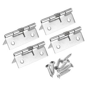 Uxcell 601968938734 4pcs 2 Inch 304 Stainless Steel Spring Loaded Self Closing Cabinet Hinges