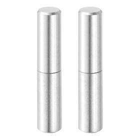 Uxcell 617662992057 2pcs 2 Inch X 3/8 Weld On Barrel Hinge For Metal Gate Silver