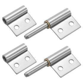 Uxcell 619668232045 2pcs 2 Inch X 1-1/2 304 Stainless Steel Weldable Hinges With Pre-punched