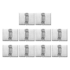 X0.06 Uxcell 639664231781 10 Pack Heavy Duty Weldable Hinges 1 Inch X1.26 Weld On Butt Hinge Silver